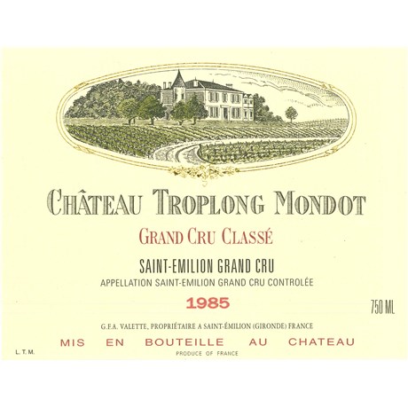 Troplong Mondot - Saint-Emilion Grand Cru 1985