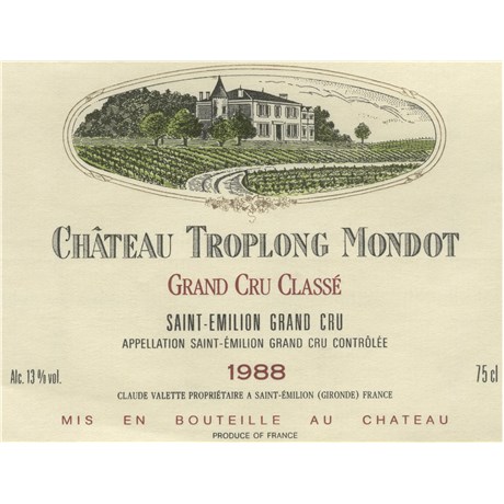 Troplong Mondot - Saint-Emilion Grand Cru 1988