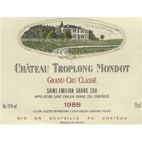 Troplong Mondot - Saint-Emilion Grand Cru 1988
