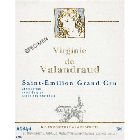 Virginie de Valandraud - Château de Valandraud - Saint-Emilion Grand Cru 2016