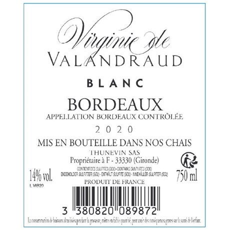 Virginie de Valandraud - Saint-Emilion Grand Cru 2020