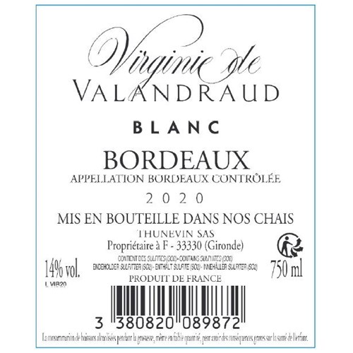 Virginie de Valandraud - Saint-Emilion Grand Cru 2020