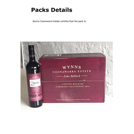Wynns - John Riddoch Cabernet Sauvignon - Coonawarra 2016