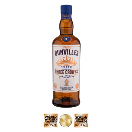 Dunville's Three Crowns Finition Sherry - Blended Irish Whiskey 43.5° 70 cl