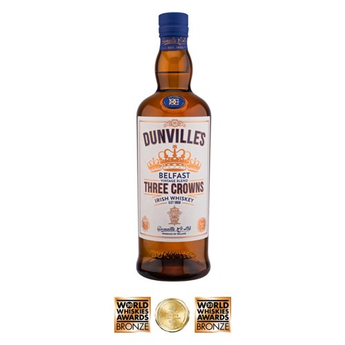 Dunville's Three Crowns Finition Sherry - Blended Irish Whiskey 43.5° 70 cl