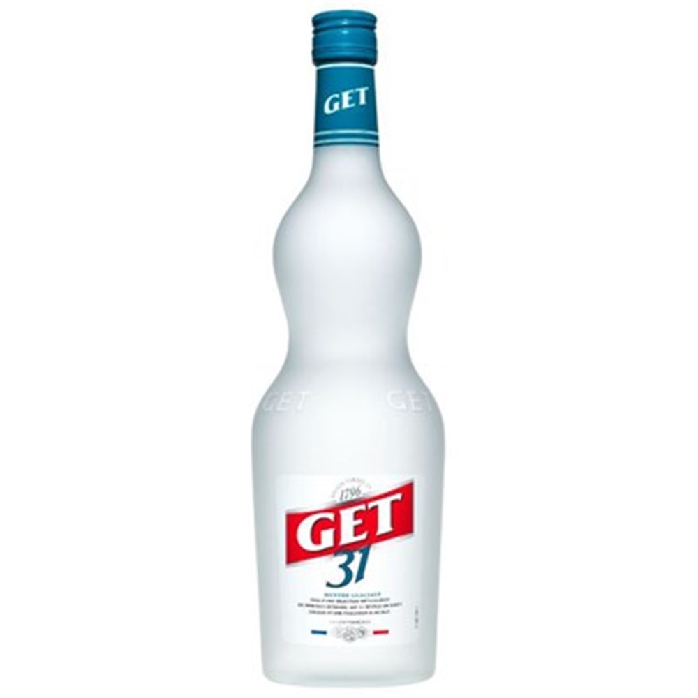 GET 31 Liqueur de Menthe Poivrée, Cocktail Digestif Fraîche, 24 % Vol,  100cL / 1