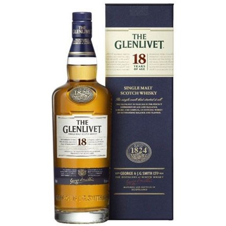 Glenlivet whiskey 18 years 43 ° 70 cl with case 6b11bd6ba9341f0271941e7df664d056 