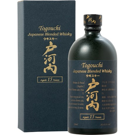 Whiskey Togouchi 15 years 43.8 ° 70 cl with case 6b11bd6ba9341f0271941e7df664d056 