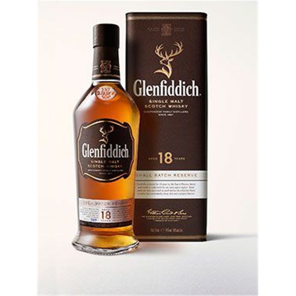 Whisky Glenfiddich 18 ans d'âge - Small Batch Reserve - 40° 70 cl