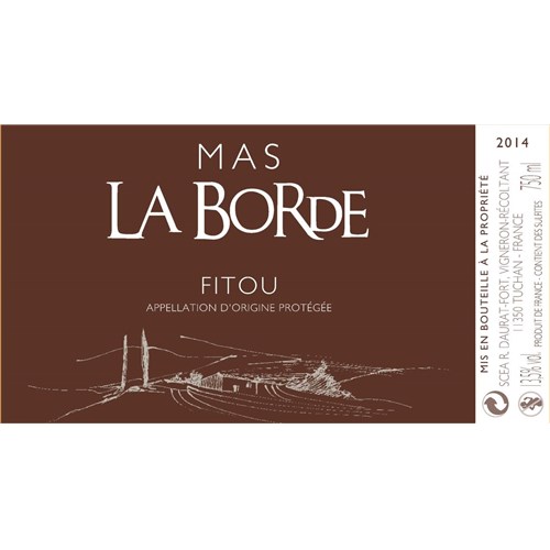 Mas La Borde - Château de Nouvelles - Fitou 2016