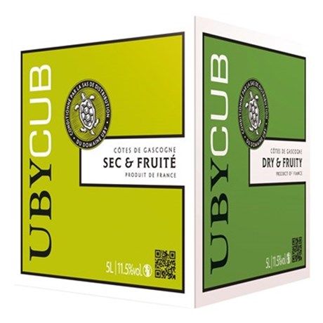 UbyCub Sec et Fruité - IGP Côtes de Gascogne - 5 Litres
