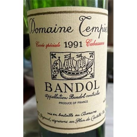 Domaine Tempier — Bandol rouge Cuvée Spéciale 1991