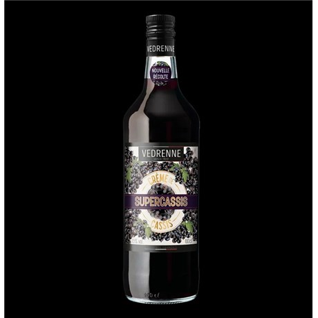 Crème de cassis "Supercassis" 15° 1 L Vedrenne